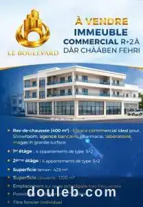 A immeuble r2 commercial dar ref1460a à Tunis