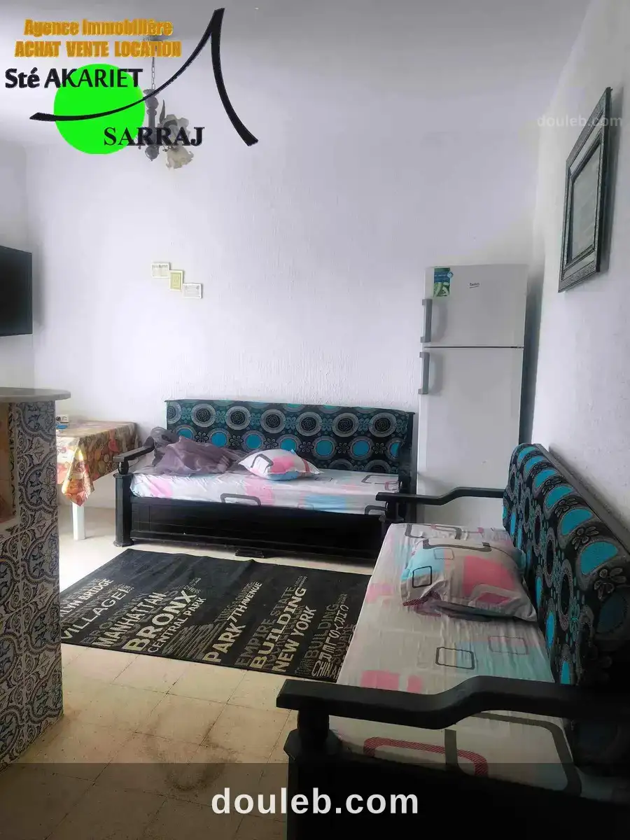 Terrain cloturé 471m avec studio à chatt mariem - Miniature 2