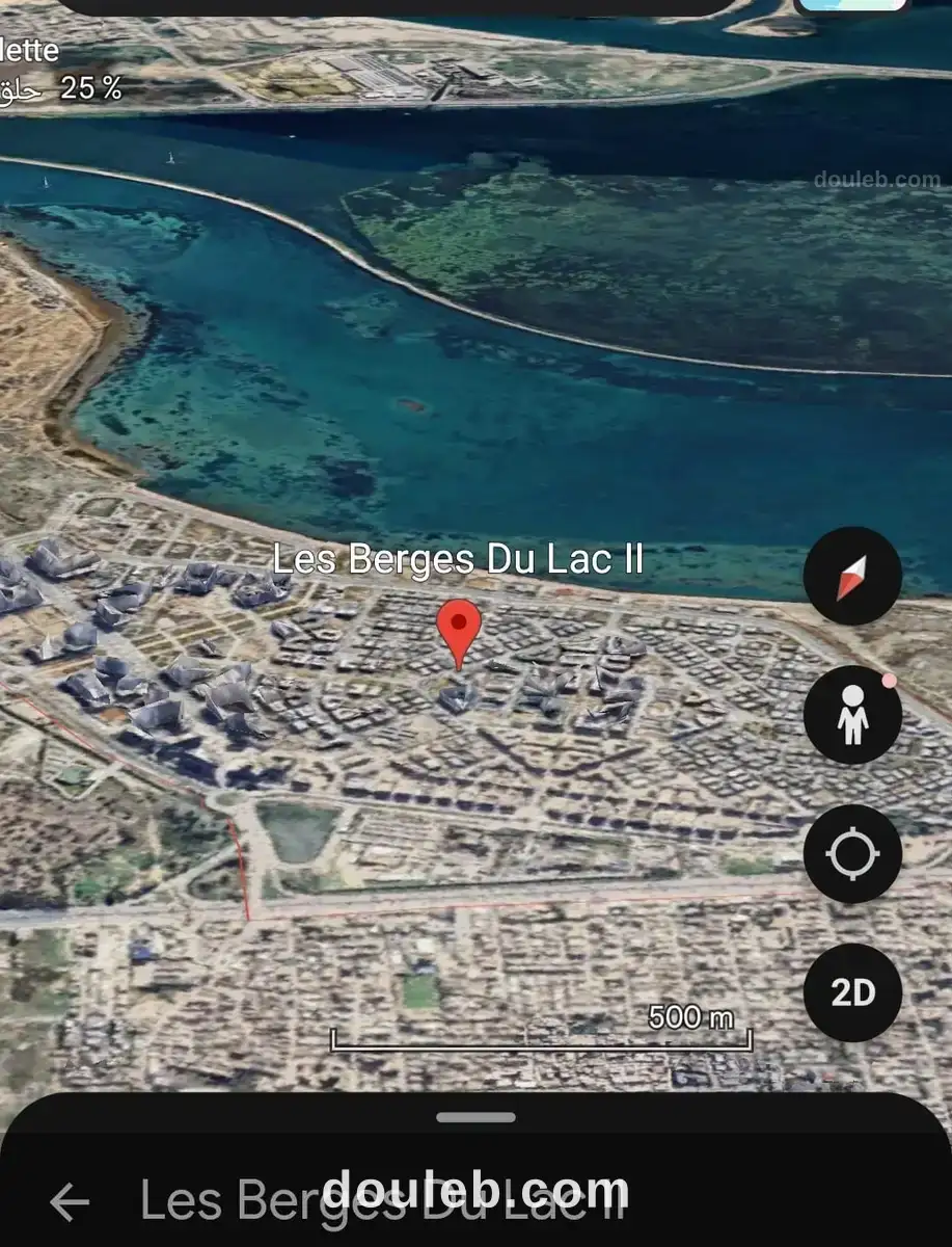 Magnifique terrain constructible r3 de 2000m lac 2 à Tunis