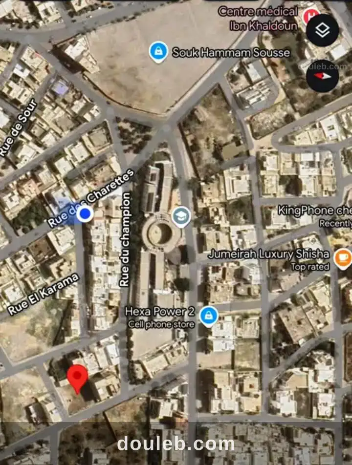 Terrain 386m prés de lycée hammam sousse 2 à Tunis