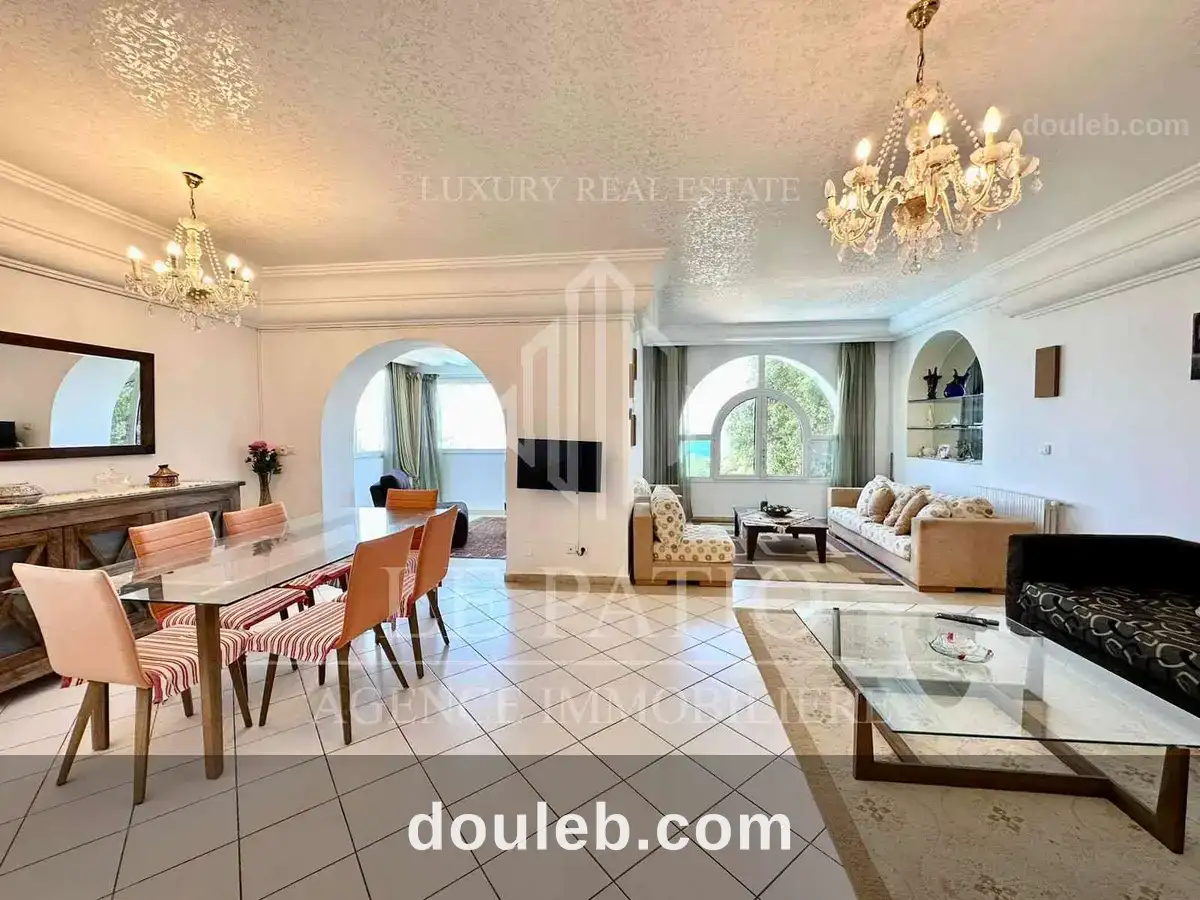 Duplex meublé avec vue sur mer a gammarth à Tunis