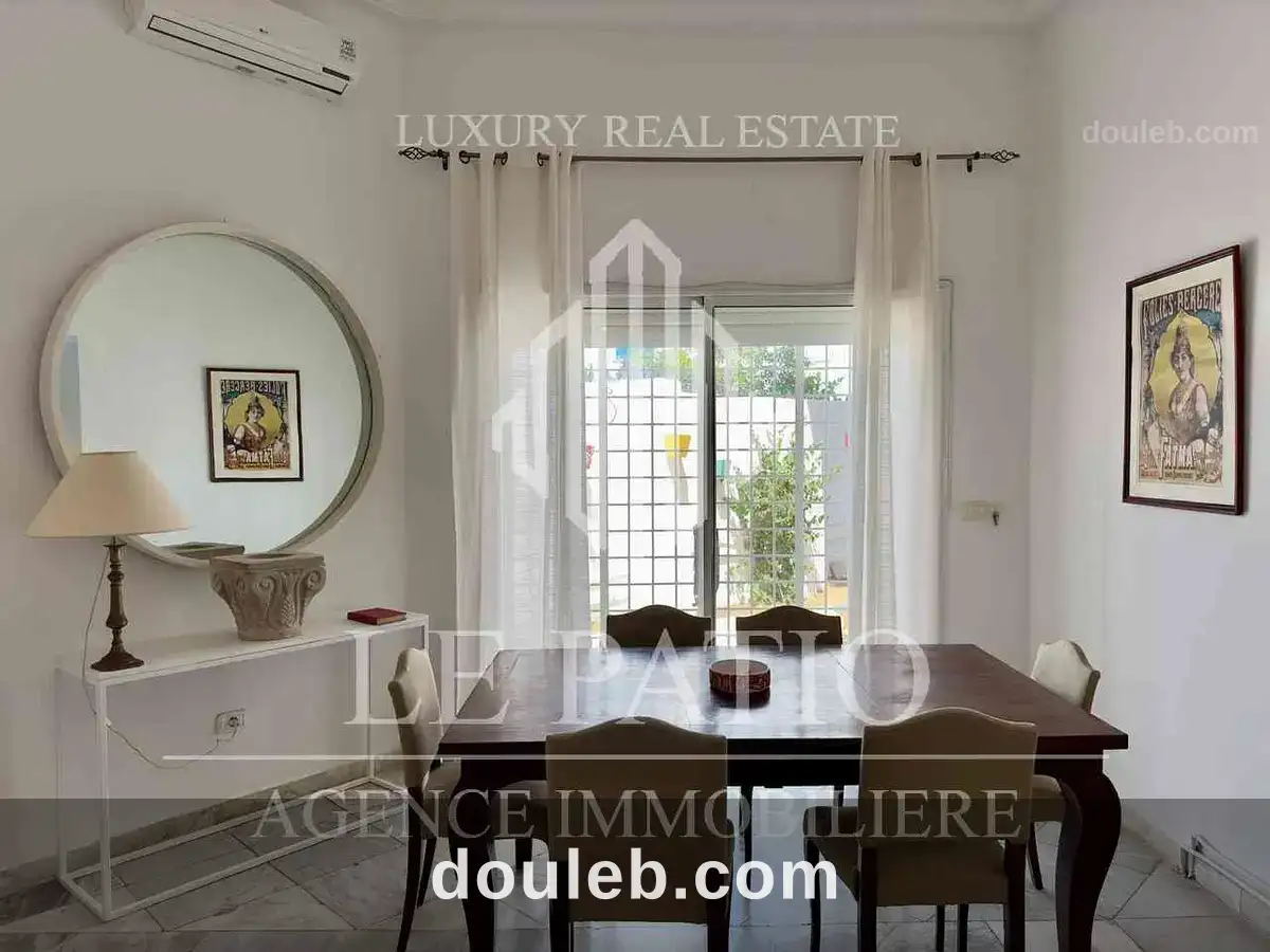 Villa plein pied meublé a la marsa - Miniature 2