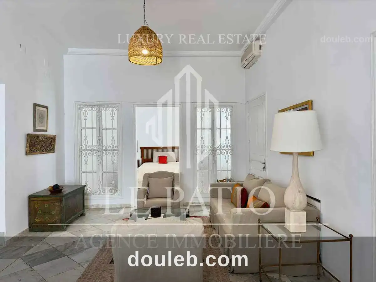 Villa plein pied meublé a la marsa - Miniature 4