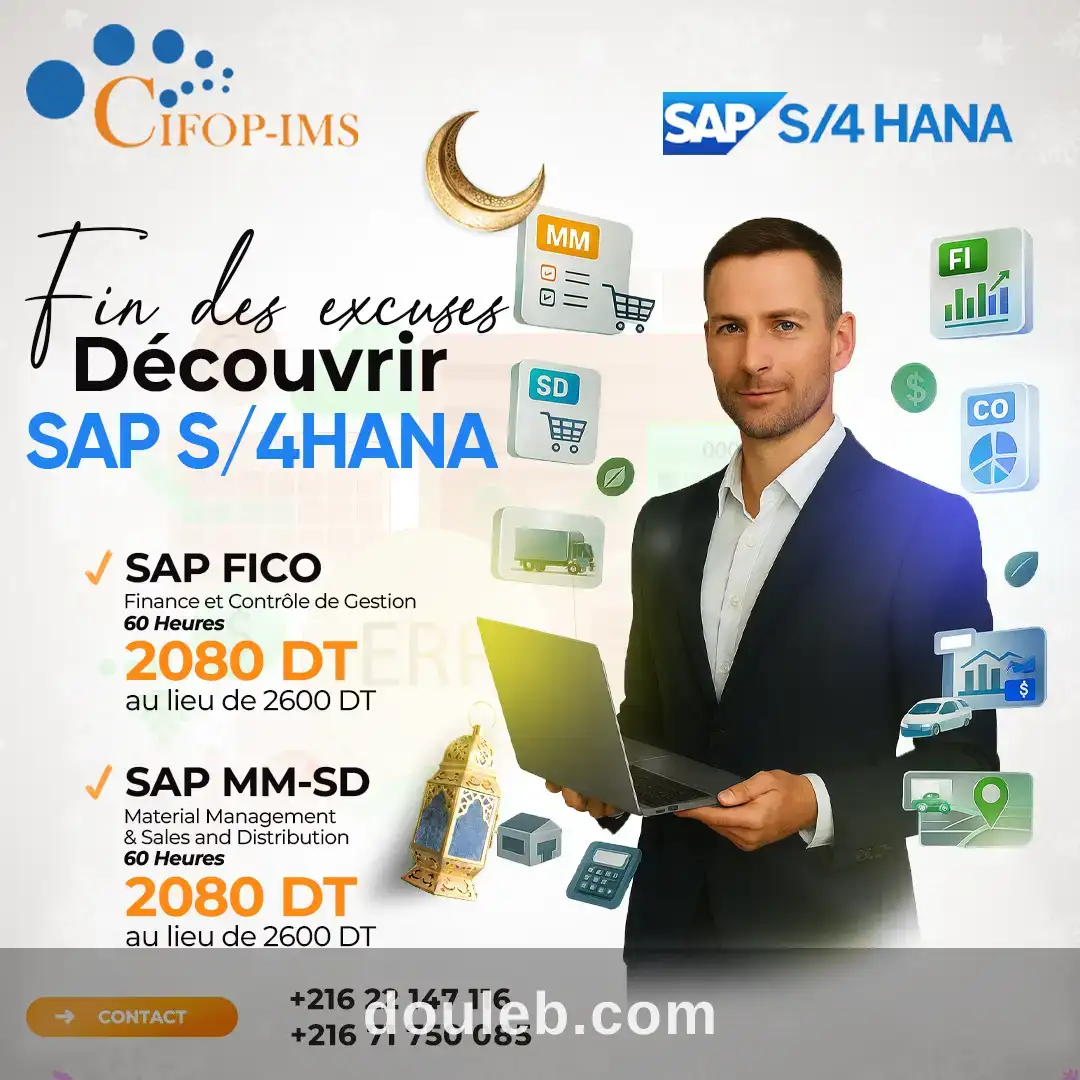Formation sap sur s4hana à Tunis