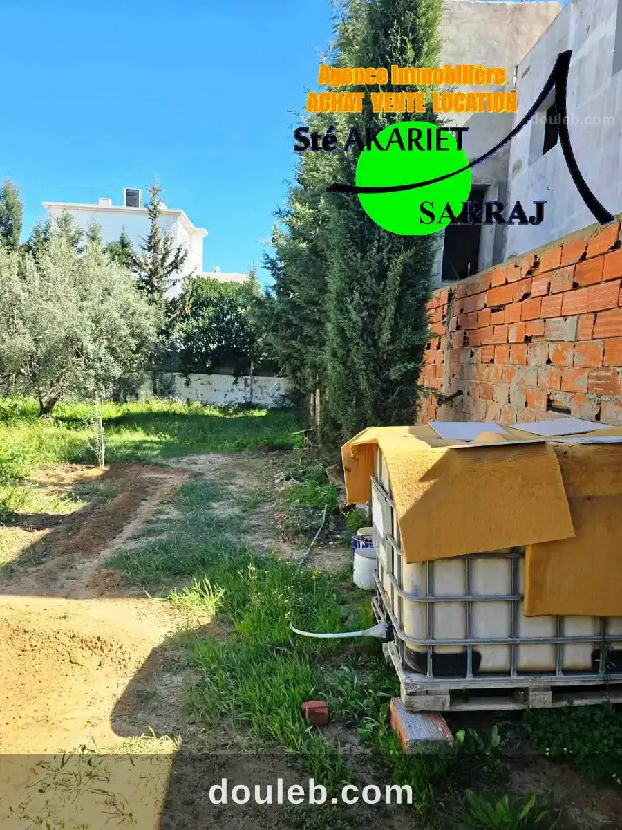 Lot 485m zone des villas en face koussour gharnata - Miniature 4