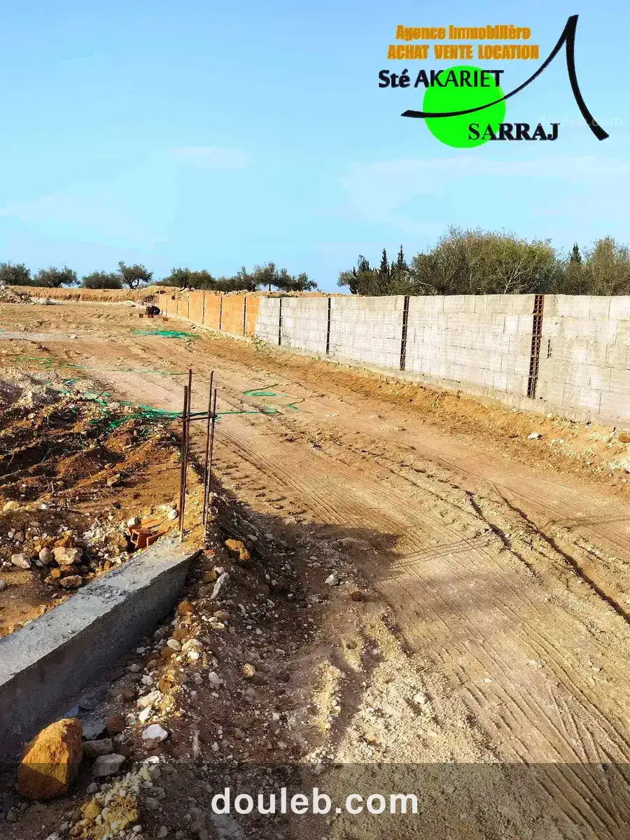 Terrain agricole clôturé 6500m sidi bouali hotmen - Photo 1