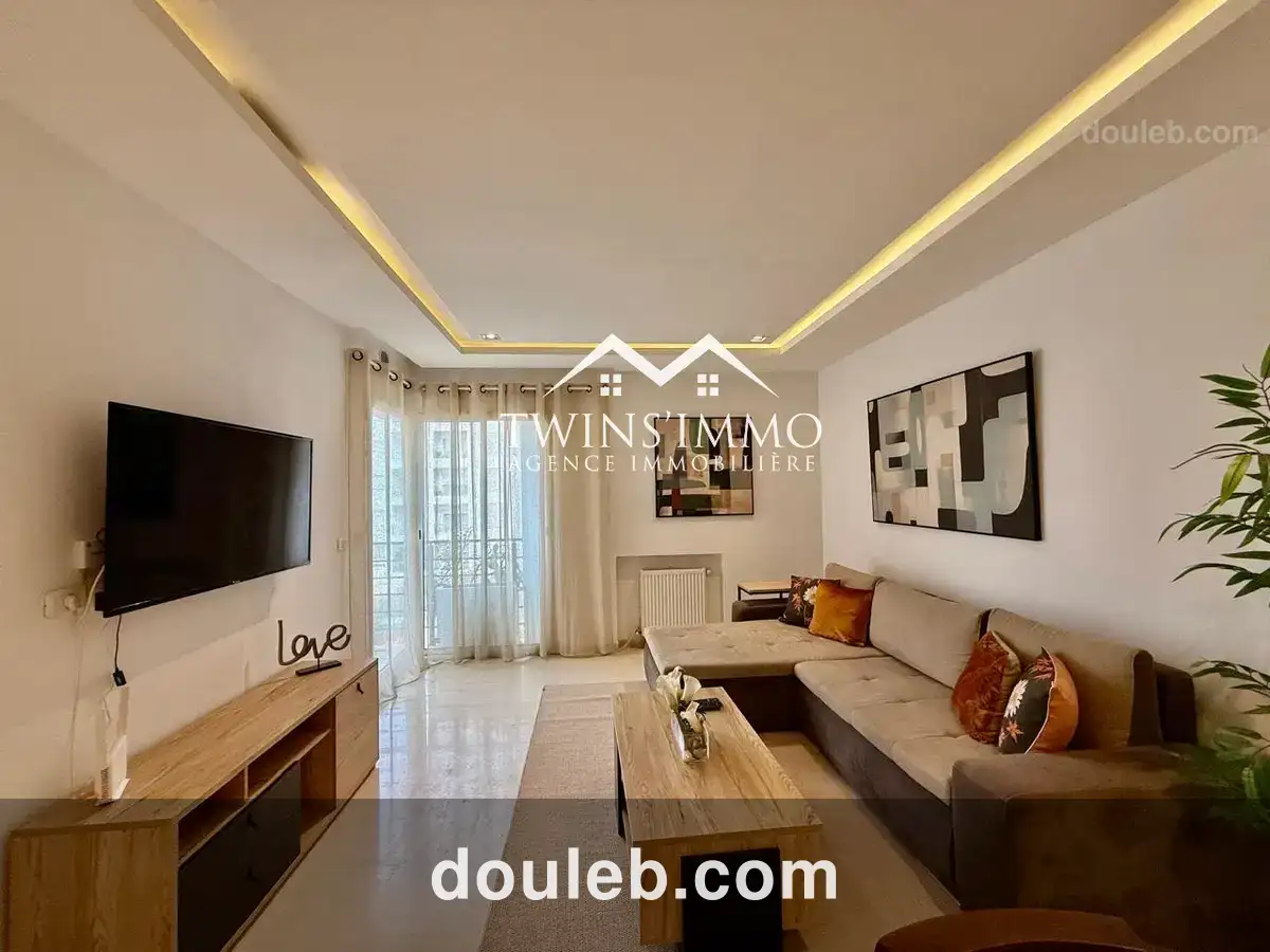 Appartement s1 meublé à ain zaghouan nord - Miniature 2