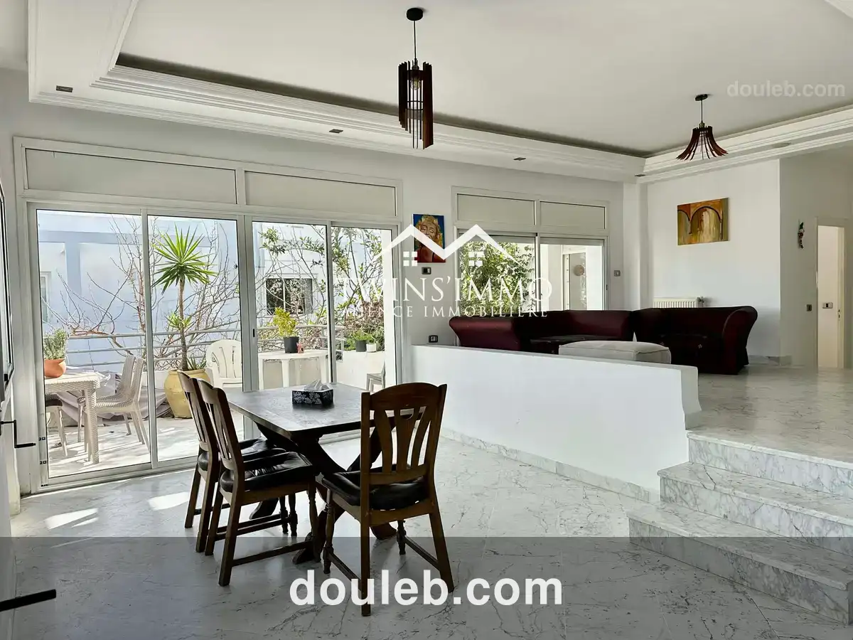 Étage de villa s3 meublé à la marsa ville - Miniature 3