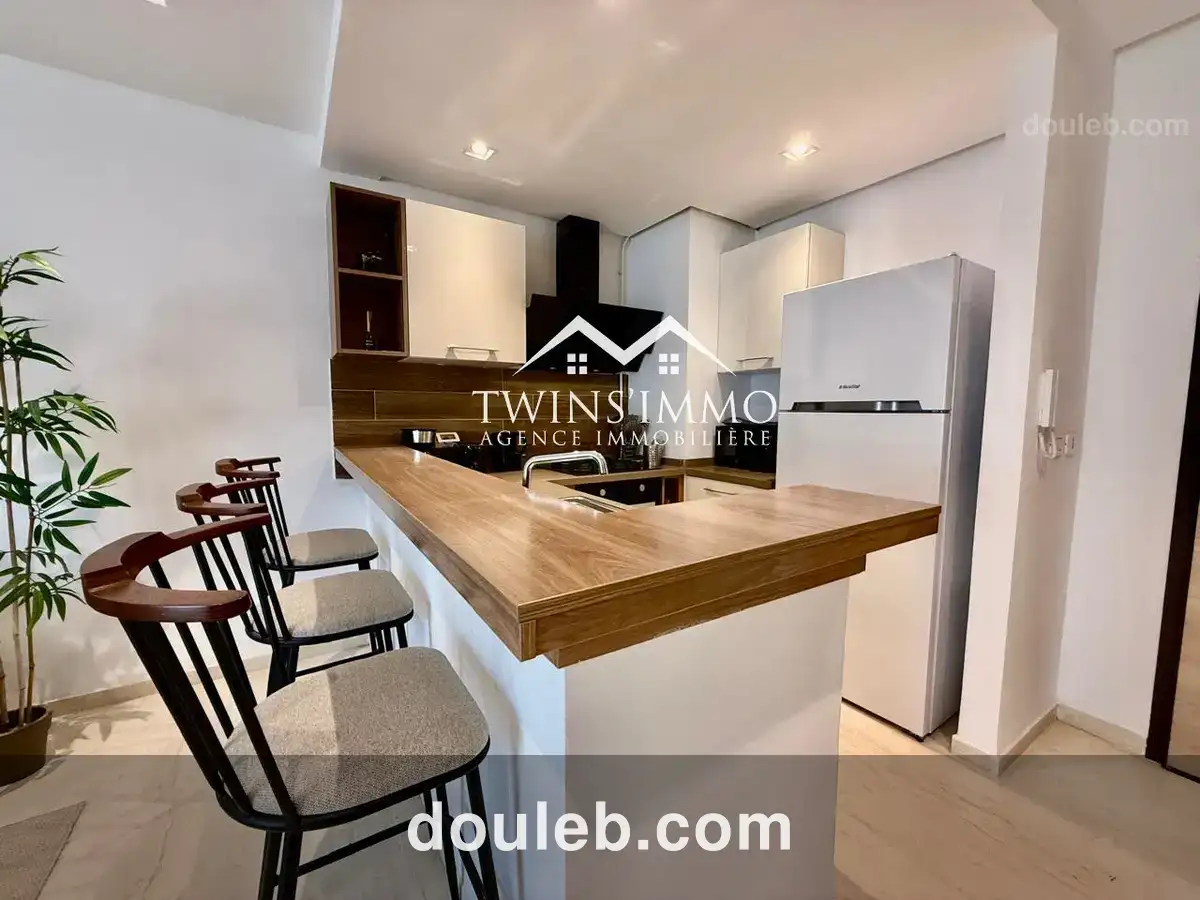 Appartement s1 meublé à ain zaghouan nord - Miniature 3