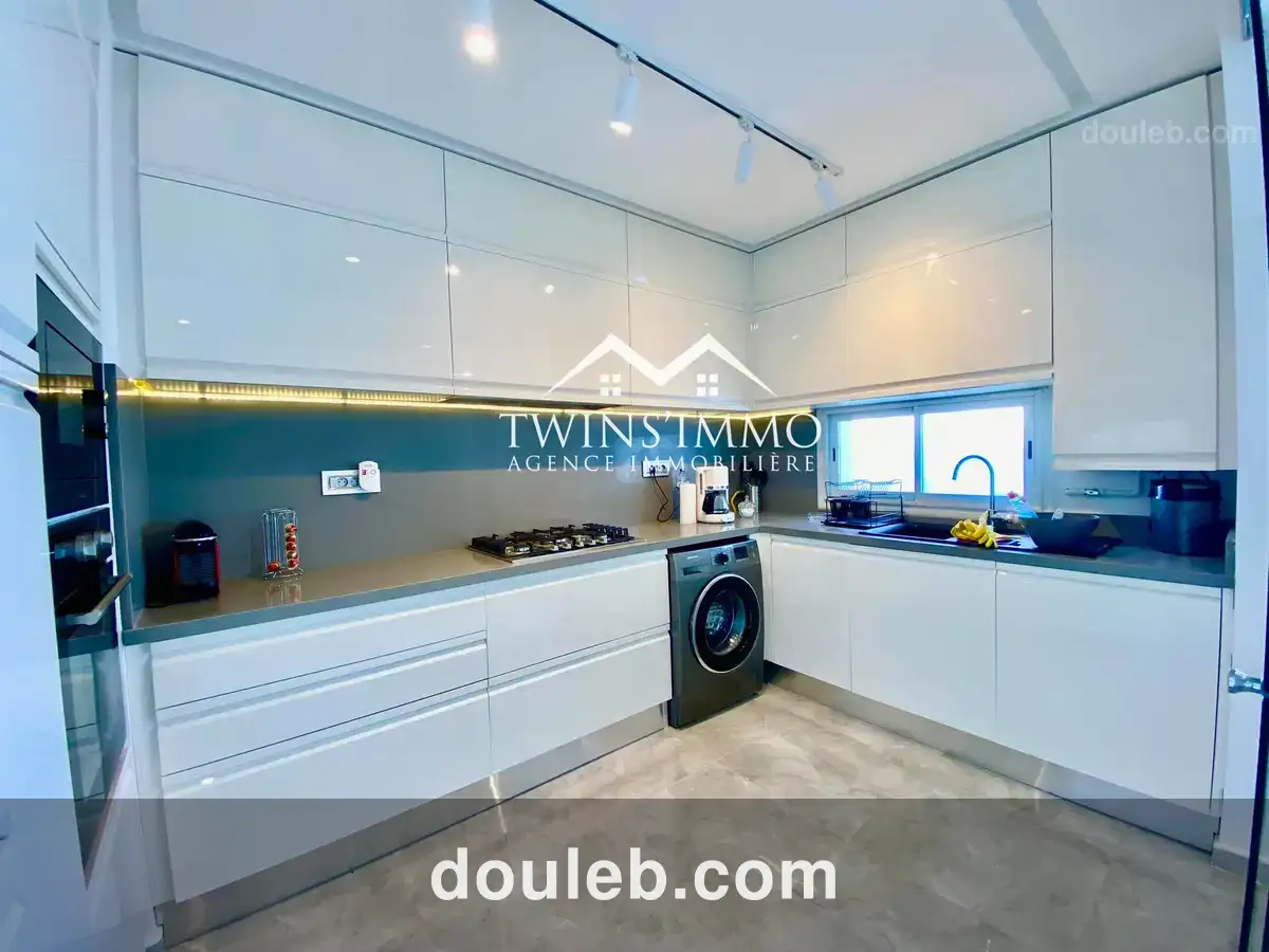 Appartement s2 meublé à gammarth vue sur mer - Miniature 3