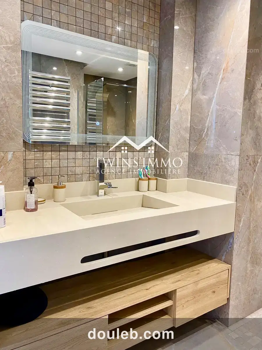 Appartement s2 meublé à gammarth vue sur mer - Miniature 5