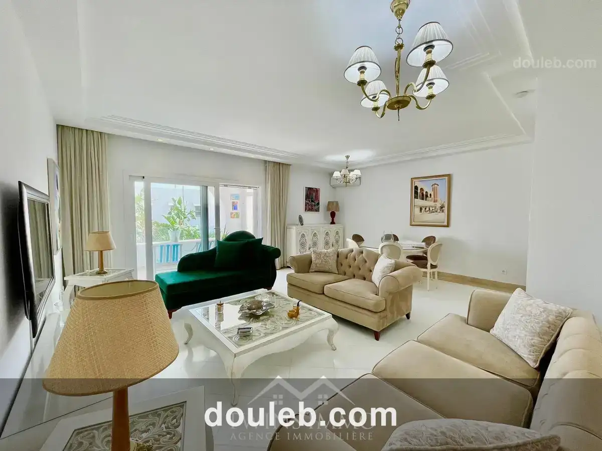 Appartement s3 meublé à marina gammarth - Miniature 2